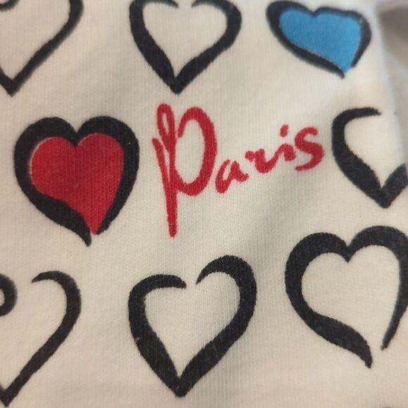 Paris Street Art infant cotton romper all over print 6-12 months - Picture 3 of 5
